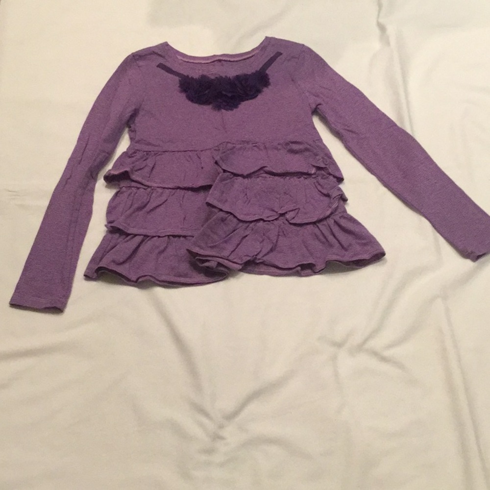 Kids purple dressy casual long sleeve